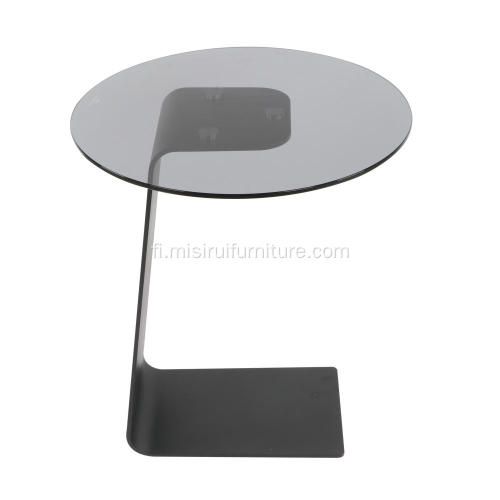 Olohuoneen huonekalut läpinäkyvä lasipöytä sohvapöytä